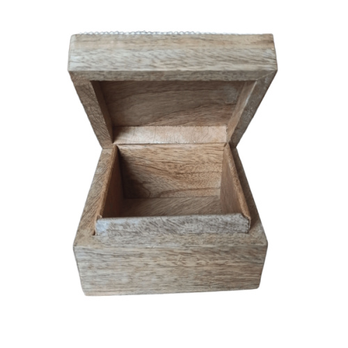 Шкатулка деревянная с инкрустацией бисером (ручная работа), 10,3 × 10,3 × 6,6 см. ШД001 фото 5
